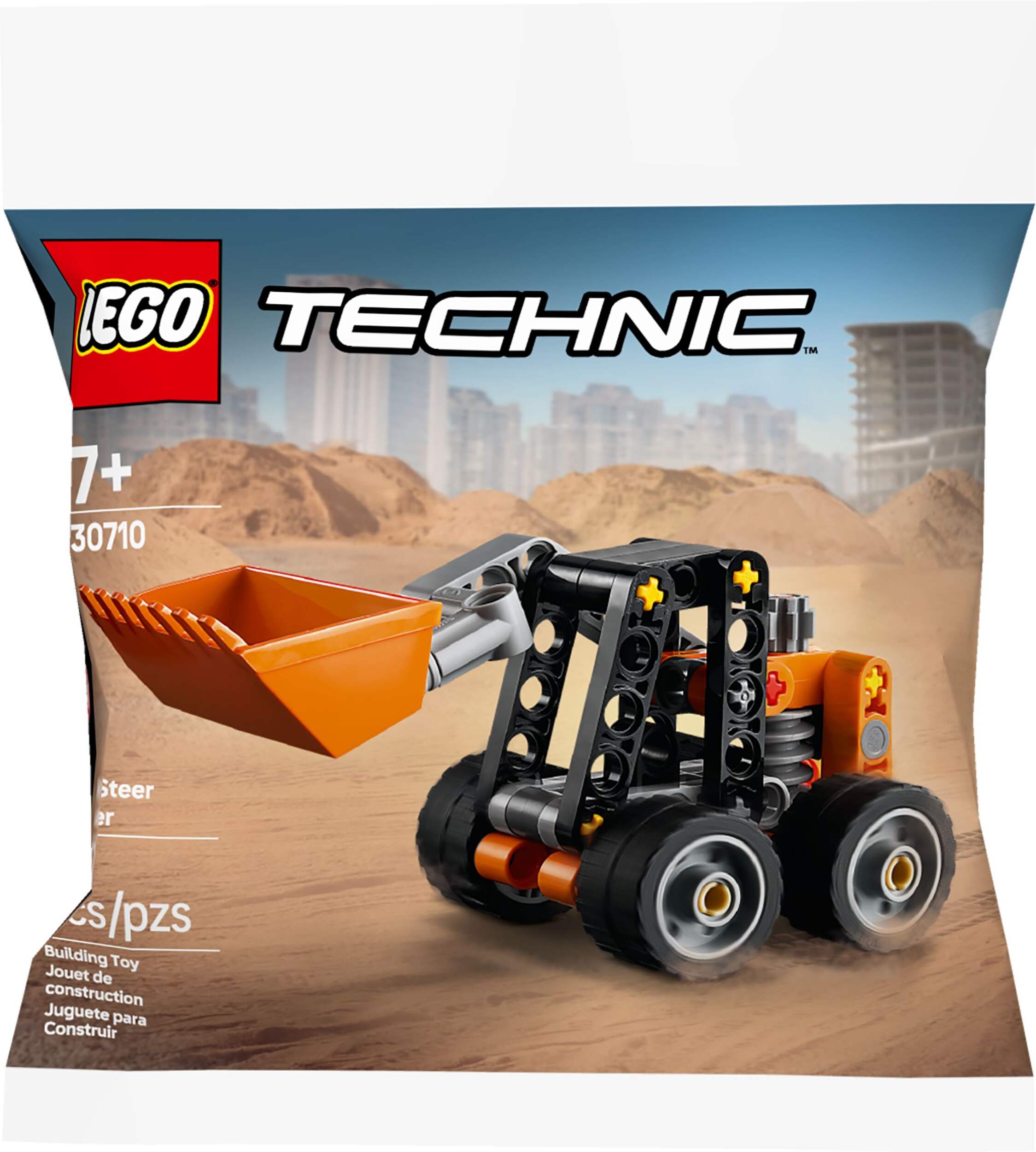 LEGO® Technic Skid-Steer Loader Building Toy - 30710, 52-pc Front_Flat