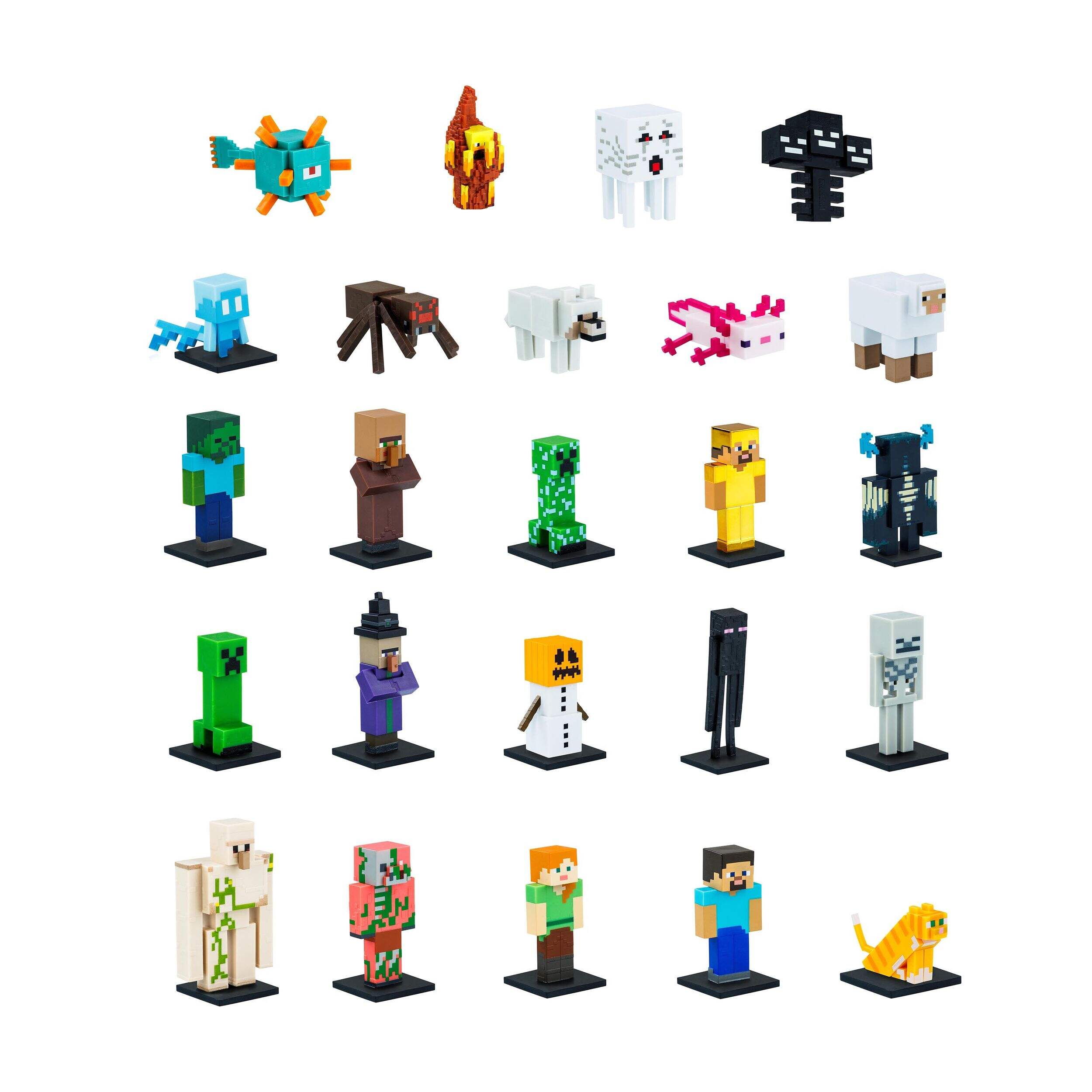 Minecraft 3D Toppeez Blind Box Figure Toy, Multi-Coloured, Assortment ...