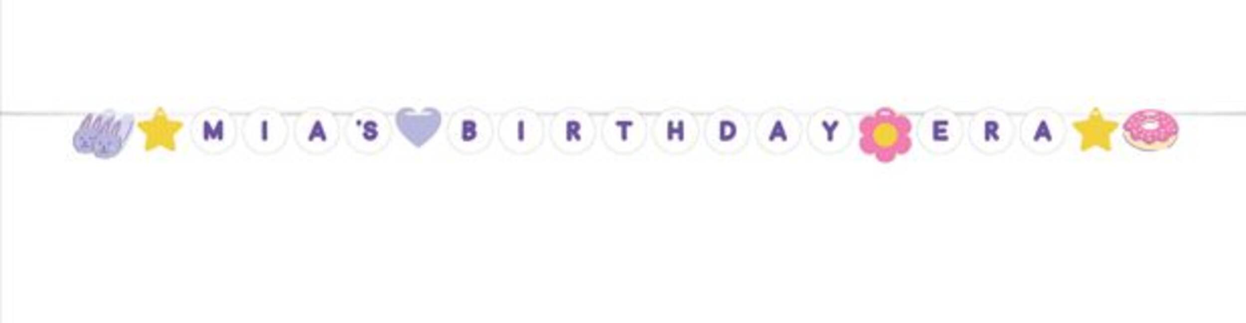 Banderole à suspendre rectangulaire personnalisable beaux rêves, multicolore, 6 pi, pour soirée pyjama Front_Flat