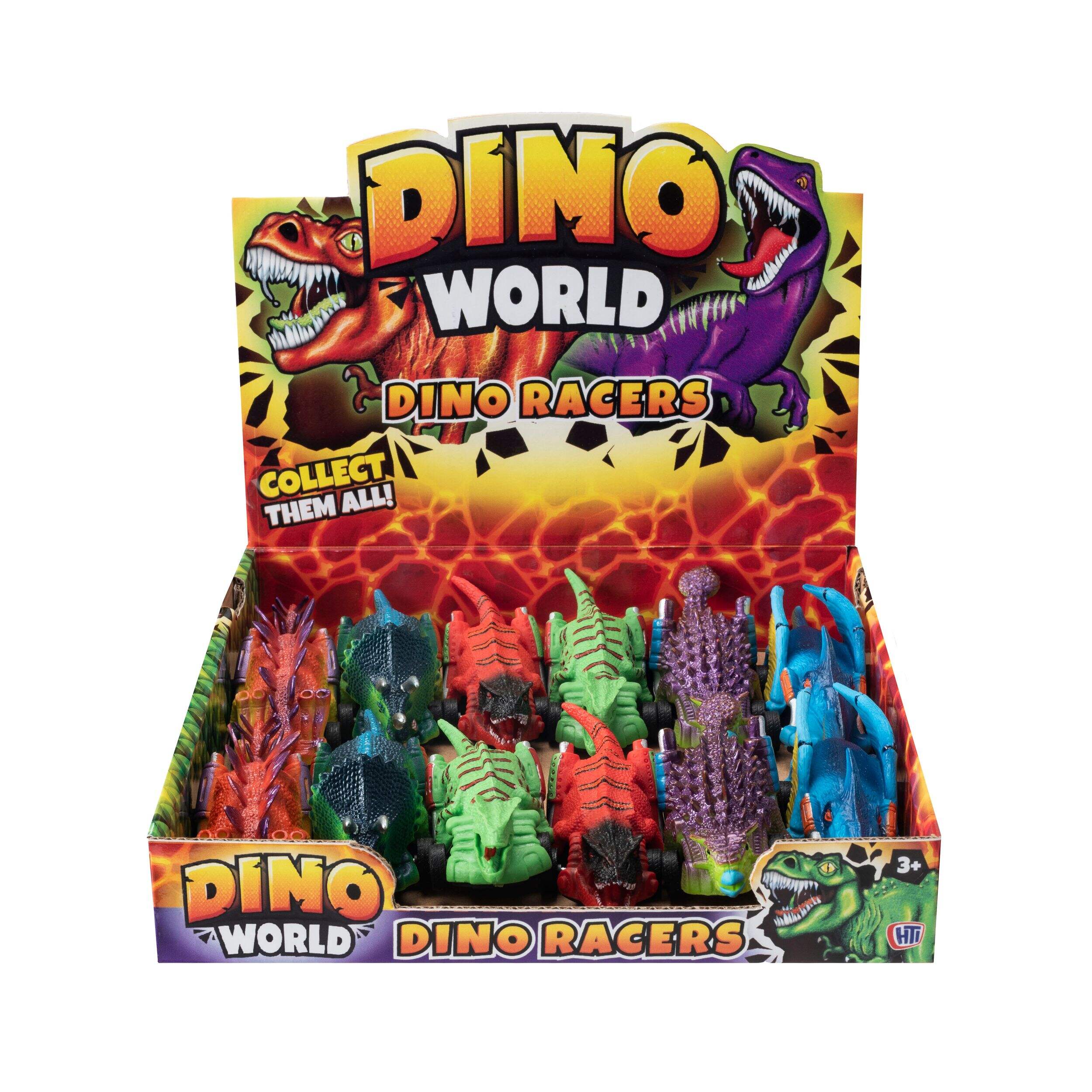 Dino World Dino Racers Car Toy, Ages 3+, Assortment Front_Elevated