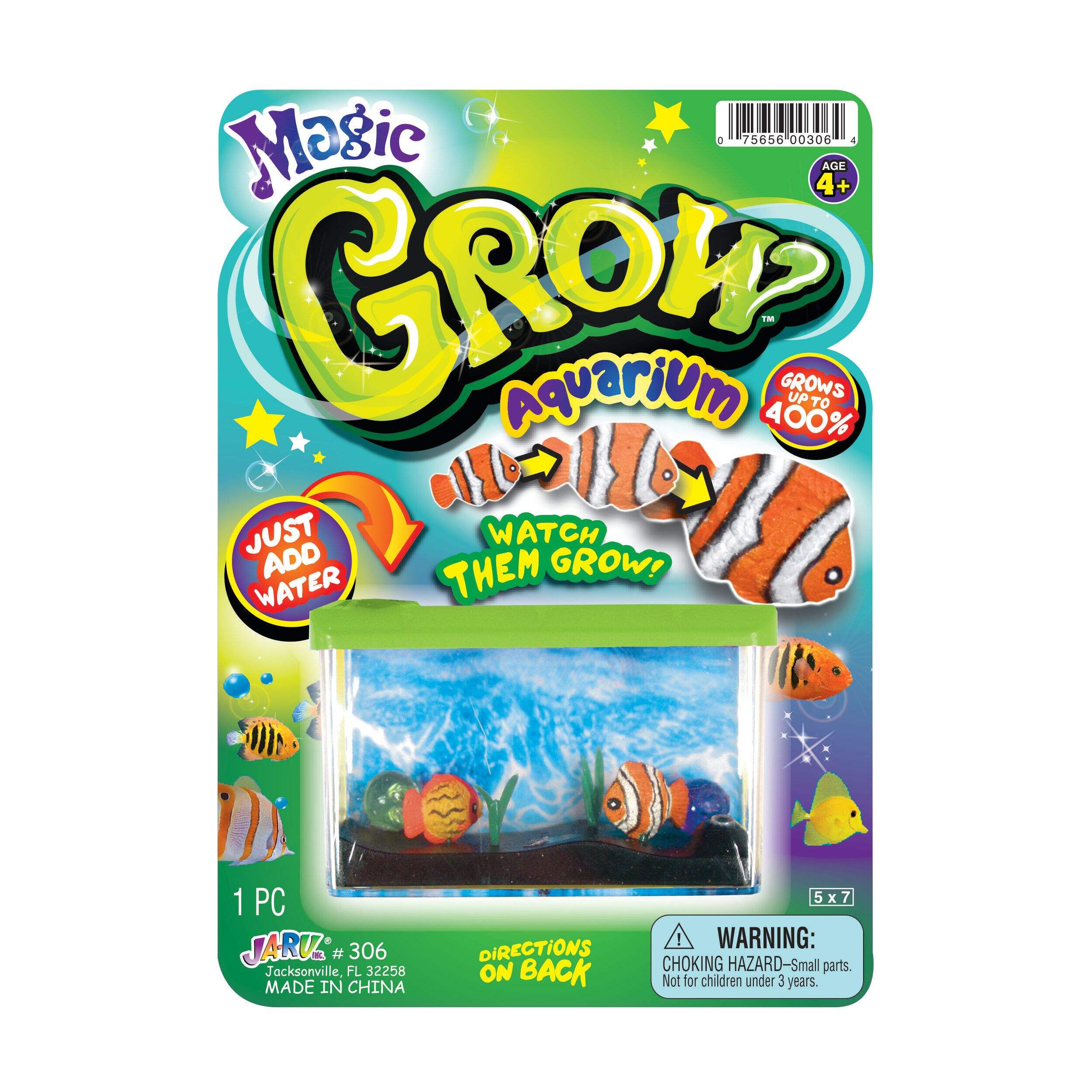 Magic Grow Toy Fish Aquarium, Assorted, Multi-Coloured, 1-pc, Ages 4+, for Birthday/Party Favour Front_Flat