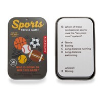 Jeu-questionnaire sur les sports, 50 cartes uniques, anglais, tous âges