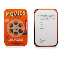 Jeu-questionnaire sur les films, 50 cartes uniques, anglais, tous âges