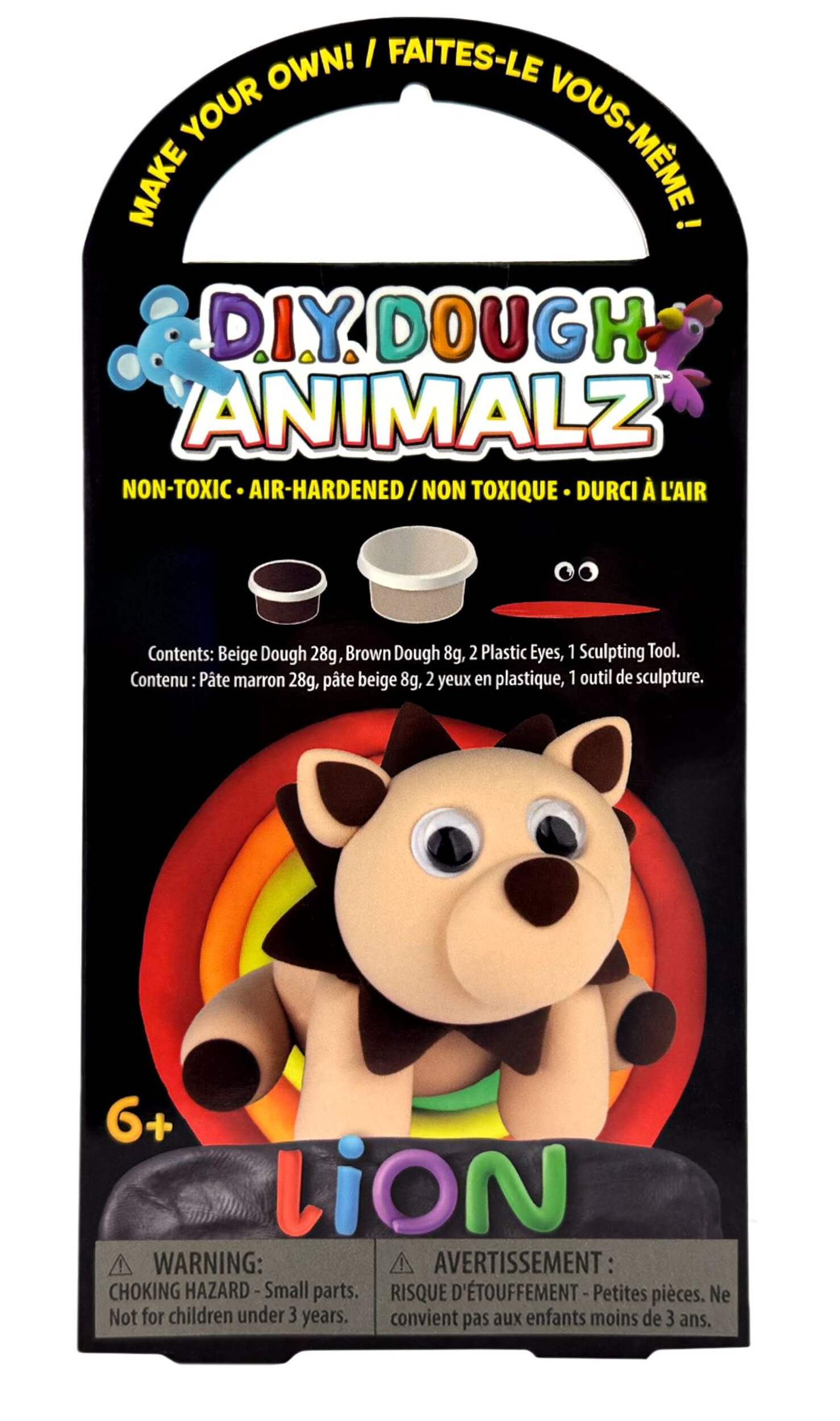 DIY Dough Animalz Making Kit for Arts & Crafts/Birthday Favour, Assortment Front_Flat