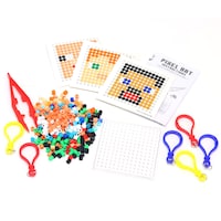 Minecraft Pixel Art Set, Multi-Coloured, Ages 6+, Assortment