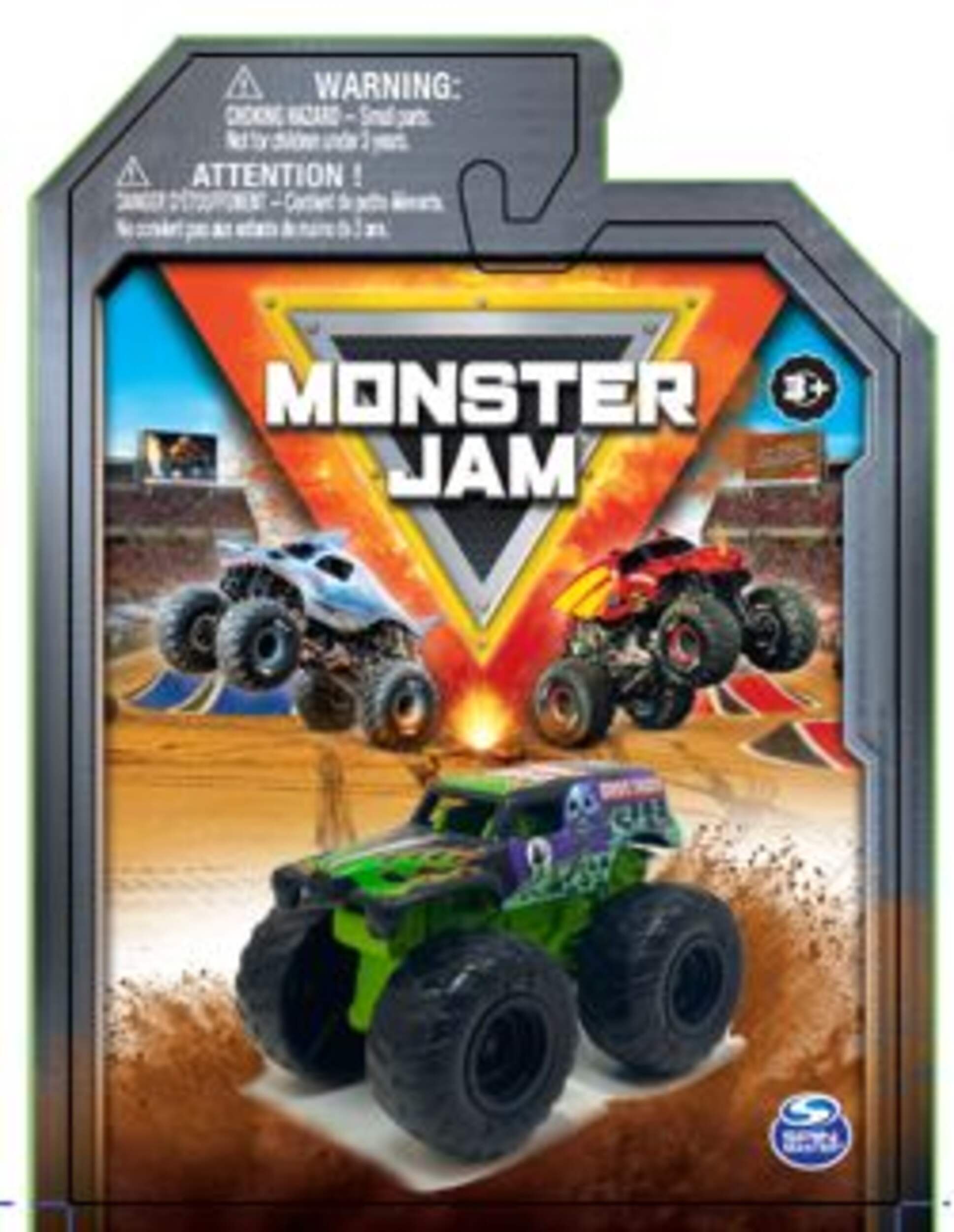 Monster Jam Monster Truck 1:72 Die Cast Car Toy, Collectible, Assortment Front_Flat