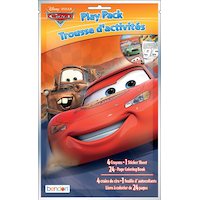 Cars Movie Play Pack with Activity & Colouring Book, Crayons & Stickers, Multi-Colour, 24 Pages, for Arts & Crafts/Birthday Favour Front_Flat