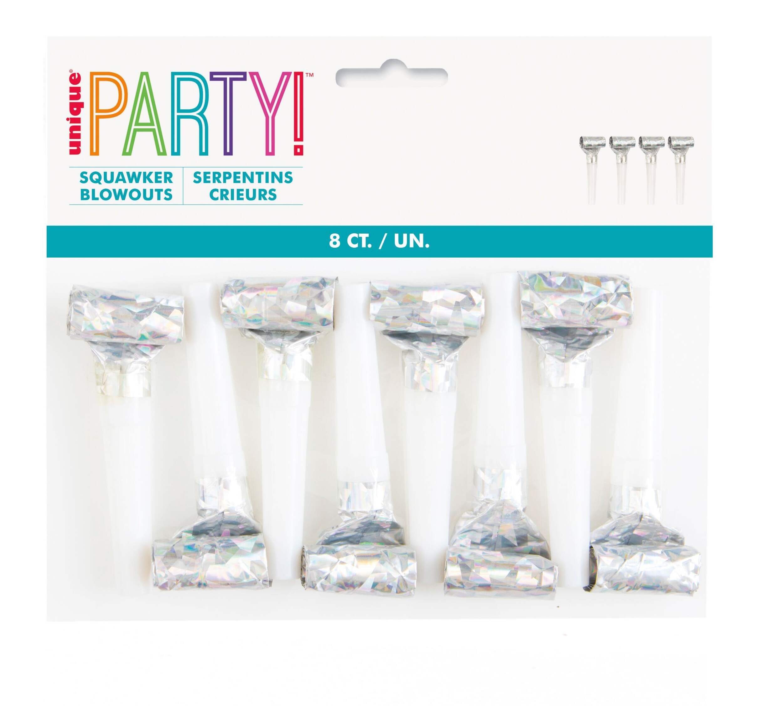 Mirlitons doré et argent métallique Front_Flat