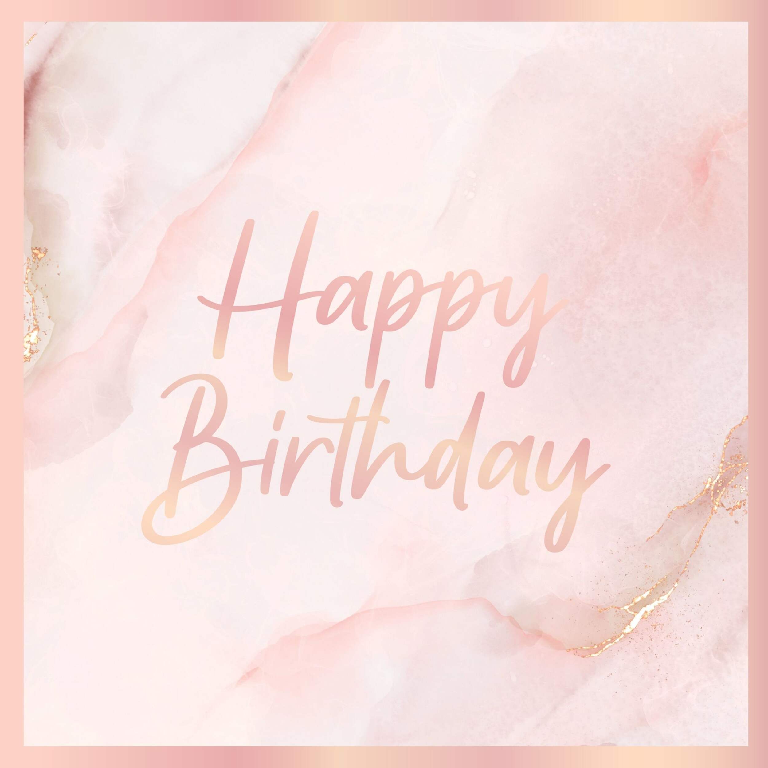 Serviettes de table carrées jetables en papier, Happy Birthday, rose tendre, 6,5 po, paq. 16, 3 épaisseurs, pour anniversaire Overhead_Flat