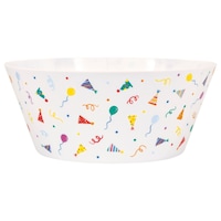 Reason to Celebrate 3.5-L Multi-Colour Reusable Plastic Serving Bowl Front_Elevated