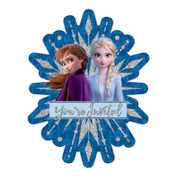 Invitations pour fête d'anniversaire Disney La Reine des neiges 2, paq. 8