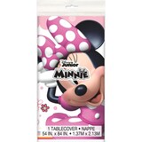 Nappe en plastique réutilisable Minnie Mouse Forever facile à nettoyer, 54 x 96 po Front_Flat