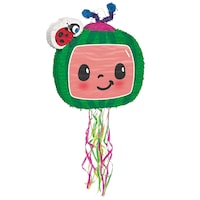 Cocomelon Pinata Hanging Pull String Decoration, for Birthday Parties Front_Angled_Right