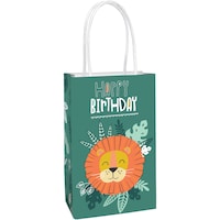 Sacs à surprises personnalisés Get Wild Birthday, paq. 8 Front_Angled_Right