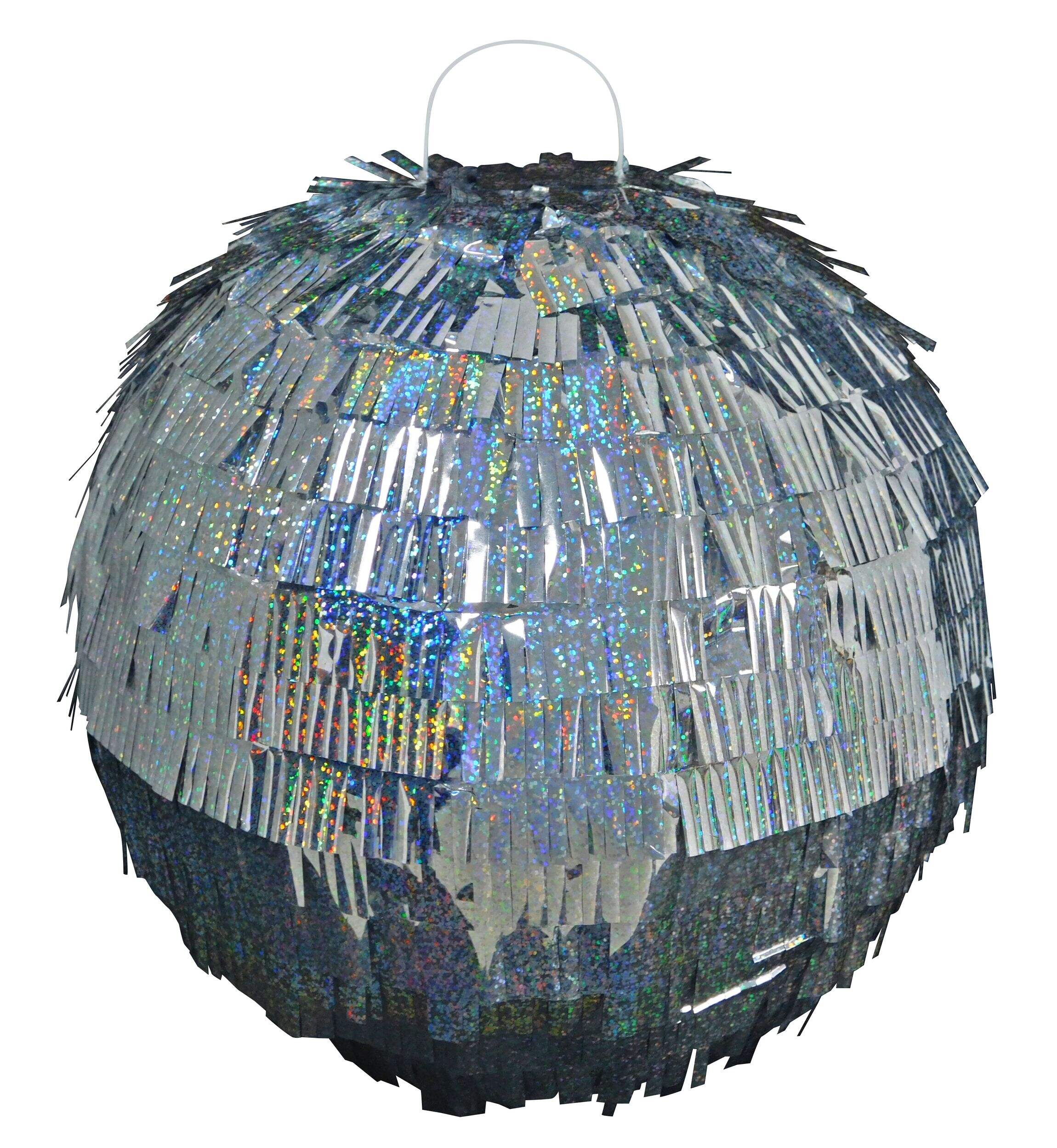 Disco Ball Pinata for Disco Themed Party Decoration Front_Flat