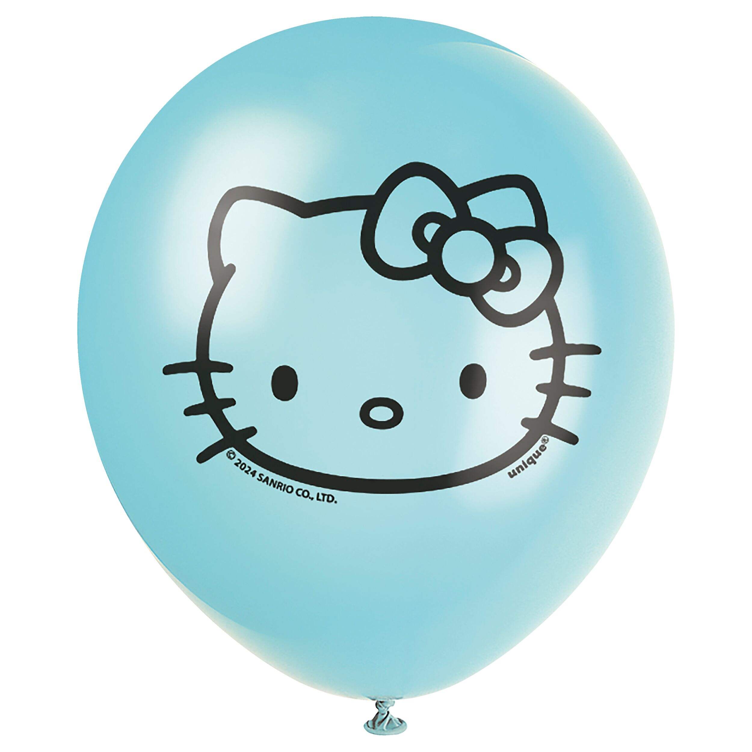 Hello Kitty 12 Inch Latex Balloons, 6-ct Front_Flat