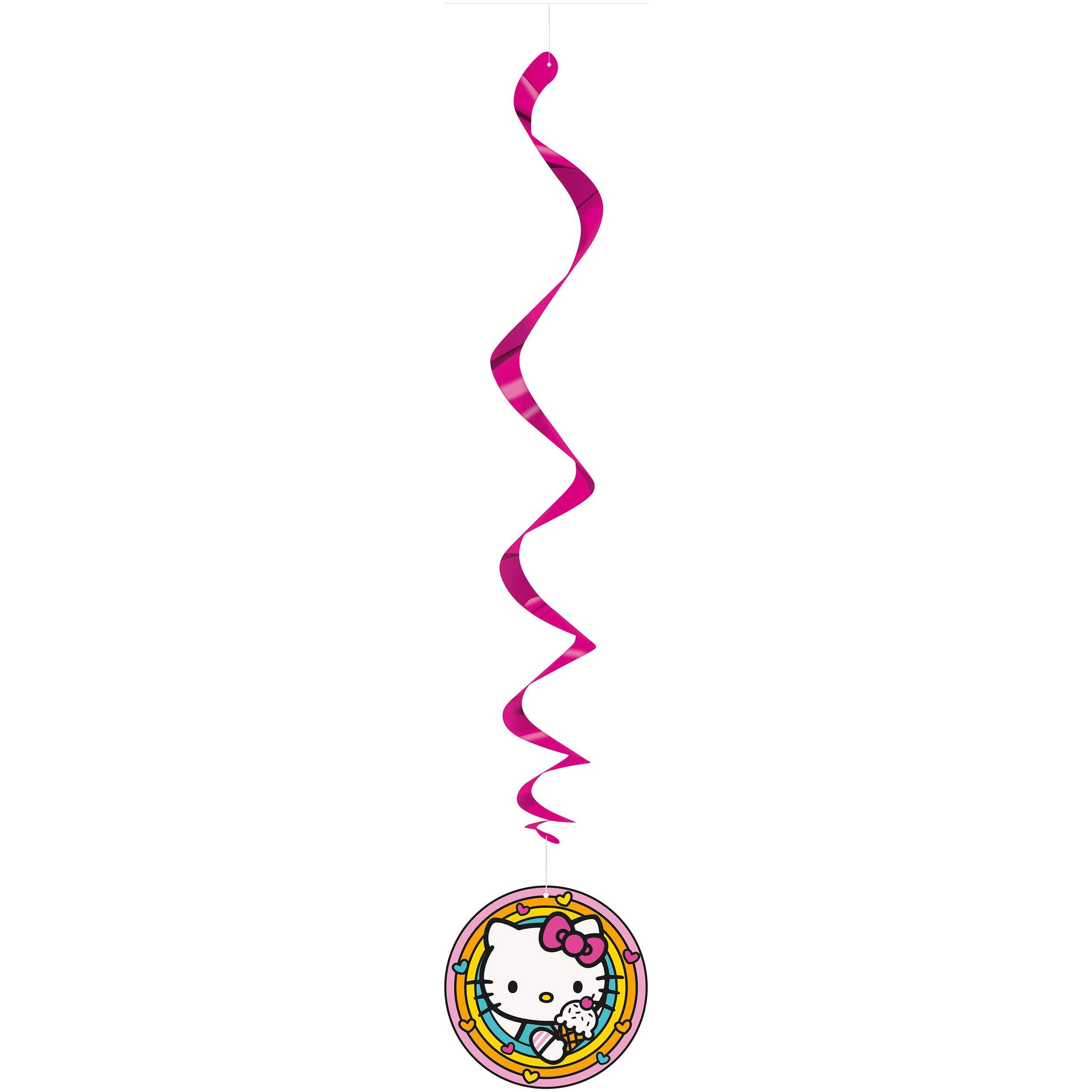 Hello Kitty Swirl Hanging Party Decoration Kit, 3-ct Front_Flat