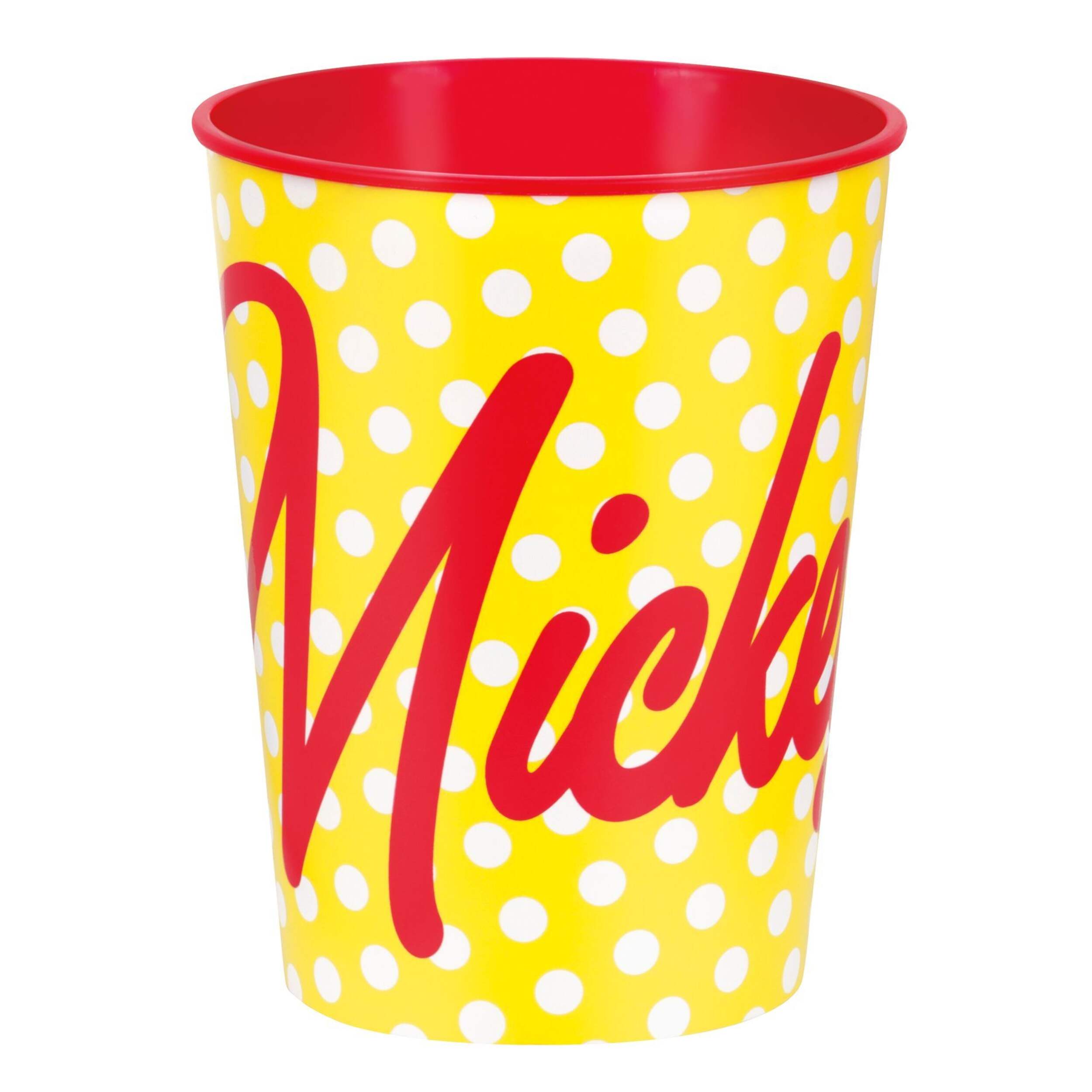 Mickey Mouse Plastic Reusable Favour Cup, Multi-Coloured, 16-oz, for Birthday Party Front_Elevated