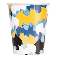 Batman Paper Cups, 9-oz, 8-ct Front_Flat
