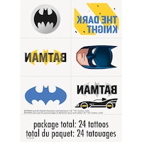 Feuilles de tatouages Batman, paq. 4 Front_Flat