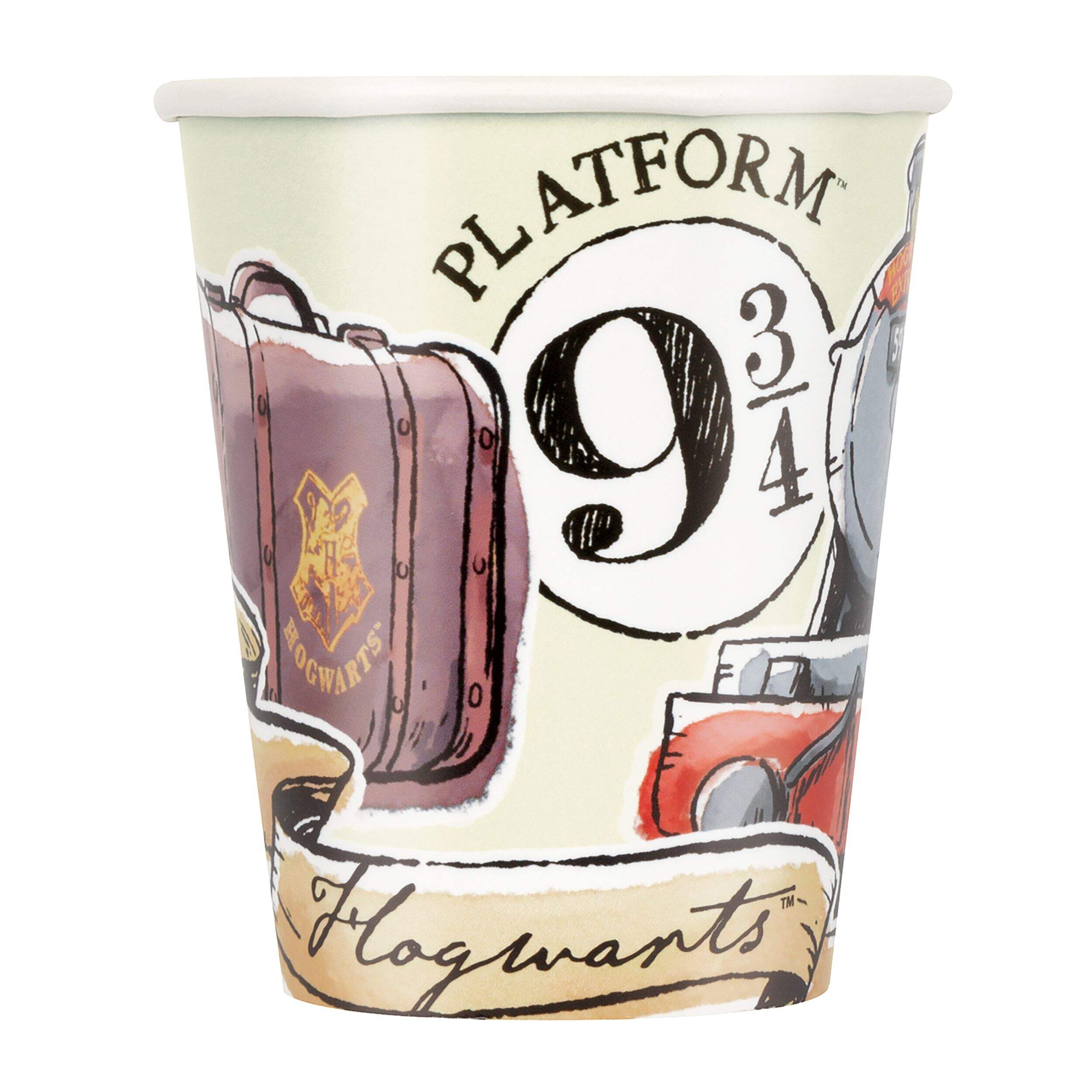 Gobelets en papier, Harry Potter, 9 oz, paq. 8 Front_Flat