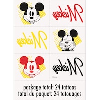 Feuilles de tatouages Mickey Mouse, paq. 4 Front_Flat