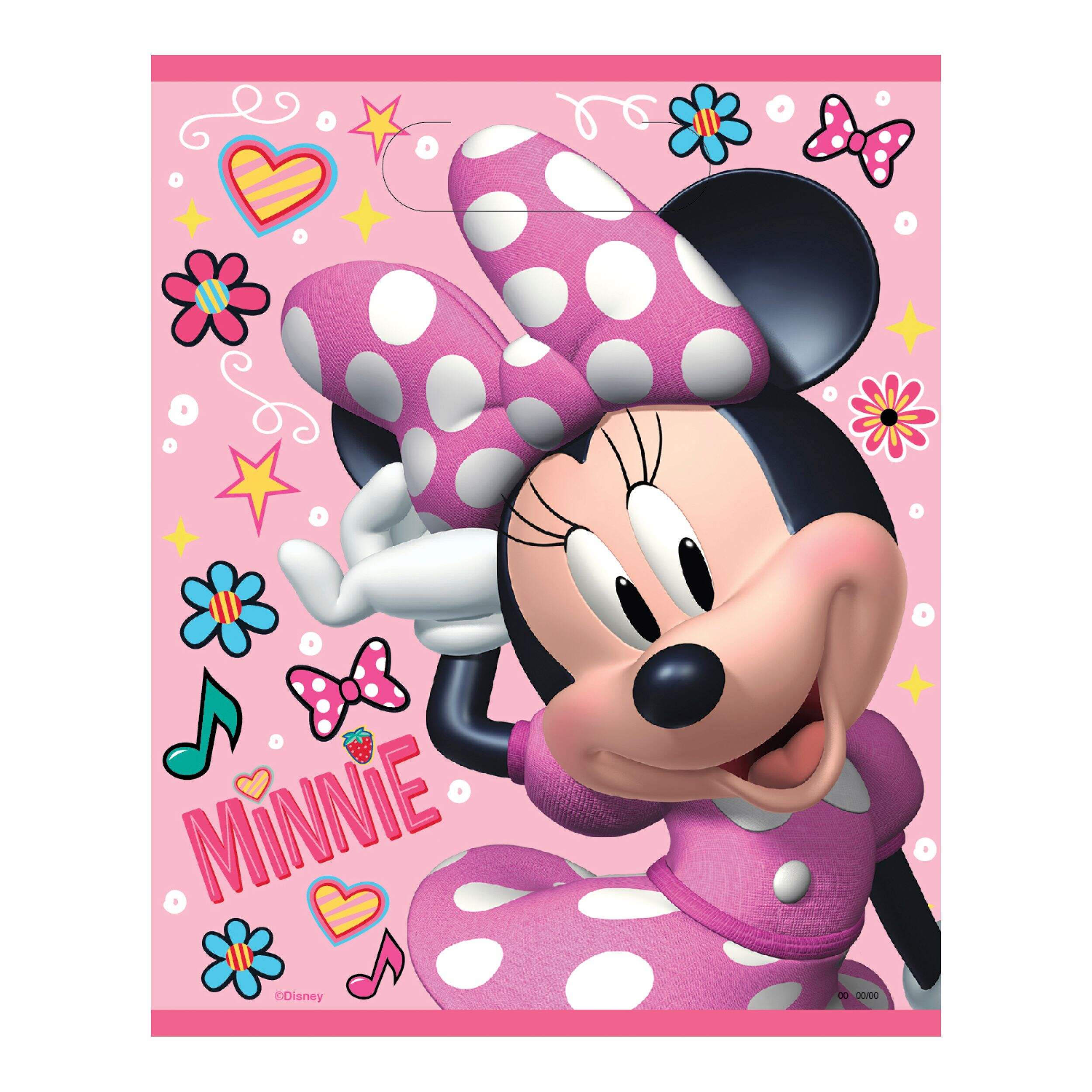 Disney Iconic Minnie Mouse Plastic Loot Bags, 8-pk Front_Flat