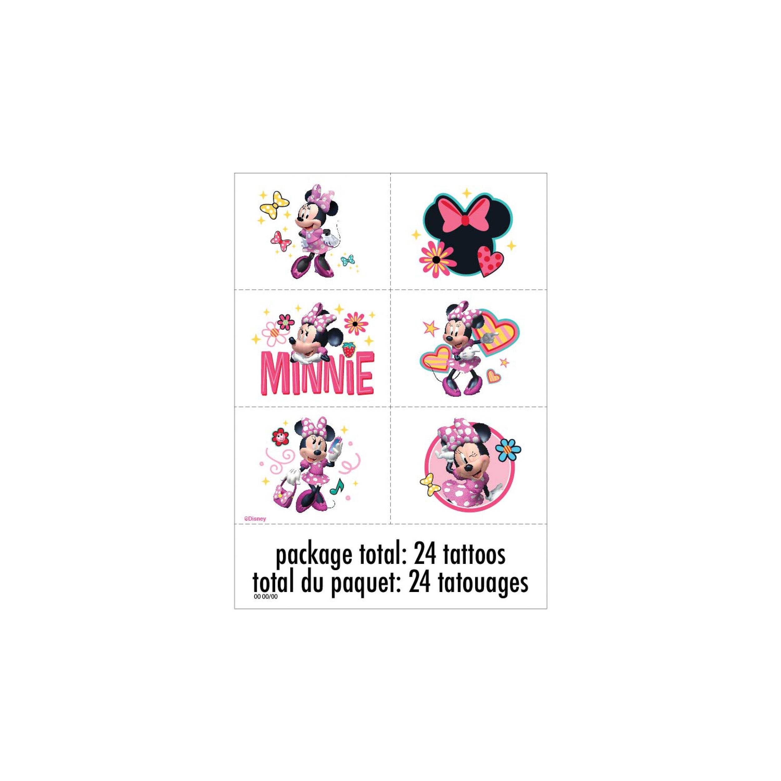 Minnie Mouse Licensed Temporary Tattoo Sheets, 4-pc Front_Flat