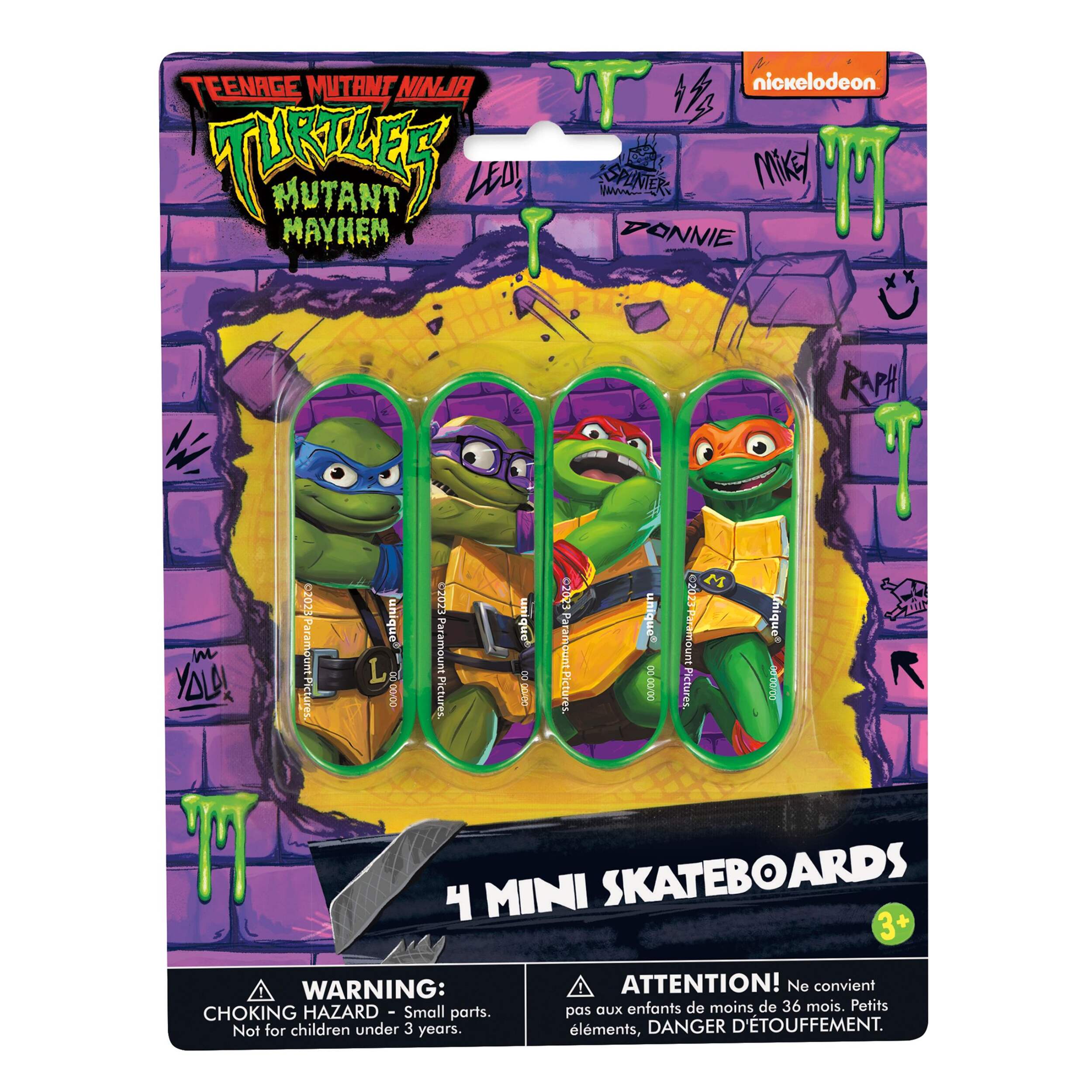 Teenage Mutant Ninja Turtles Mini Skateboards, 4-pc Front_Flat