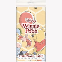 Winnie the Pooh Plastic Table Cover, 54-in x 84-in Front_Flat