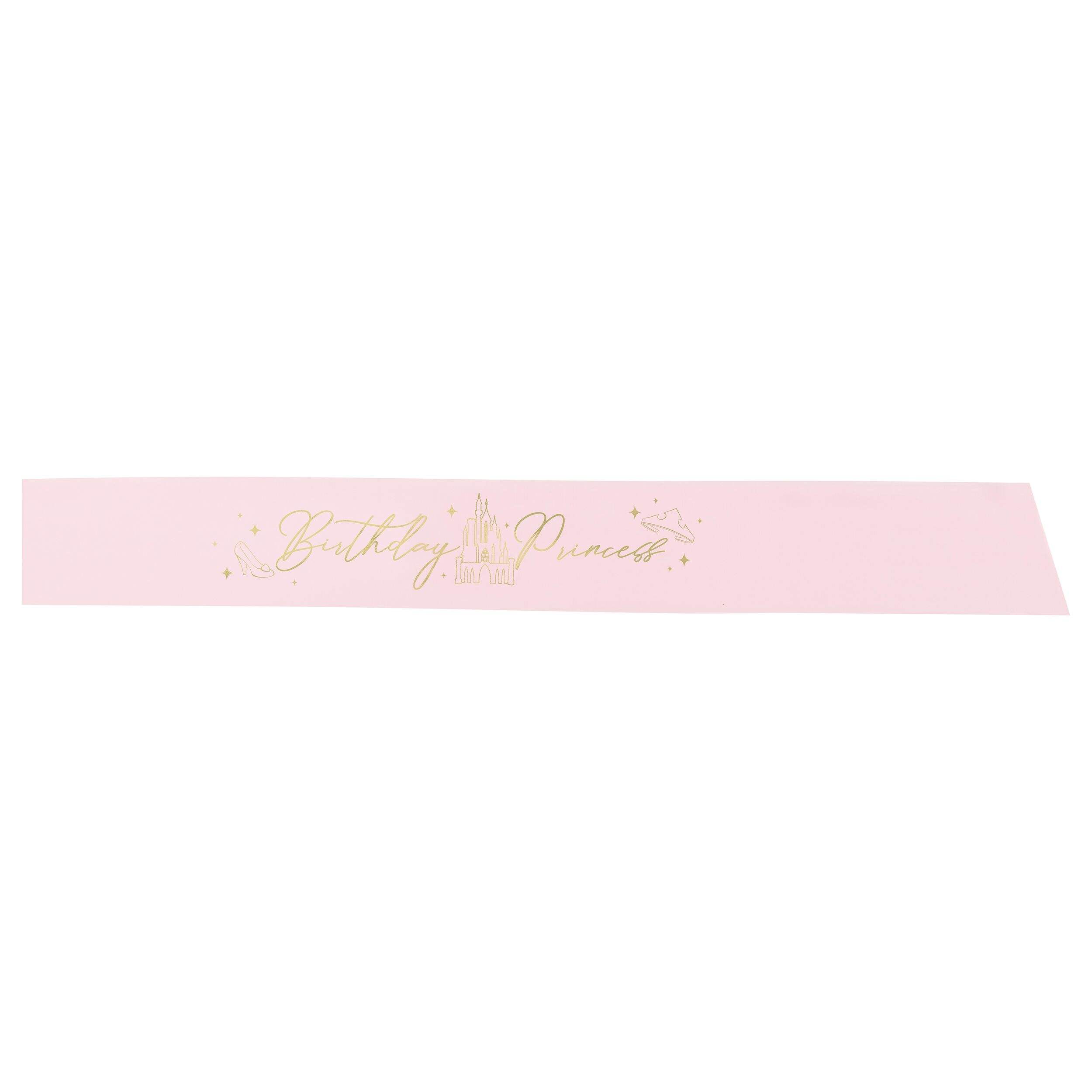 Disney Princess Birthday Princess Sash Wearable Accessory Front_Flat