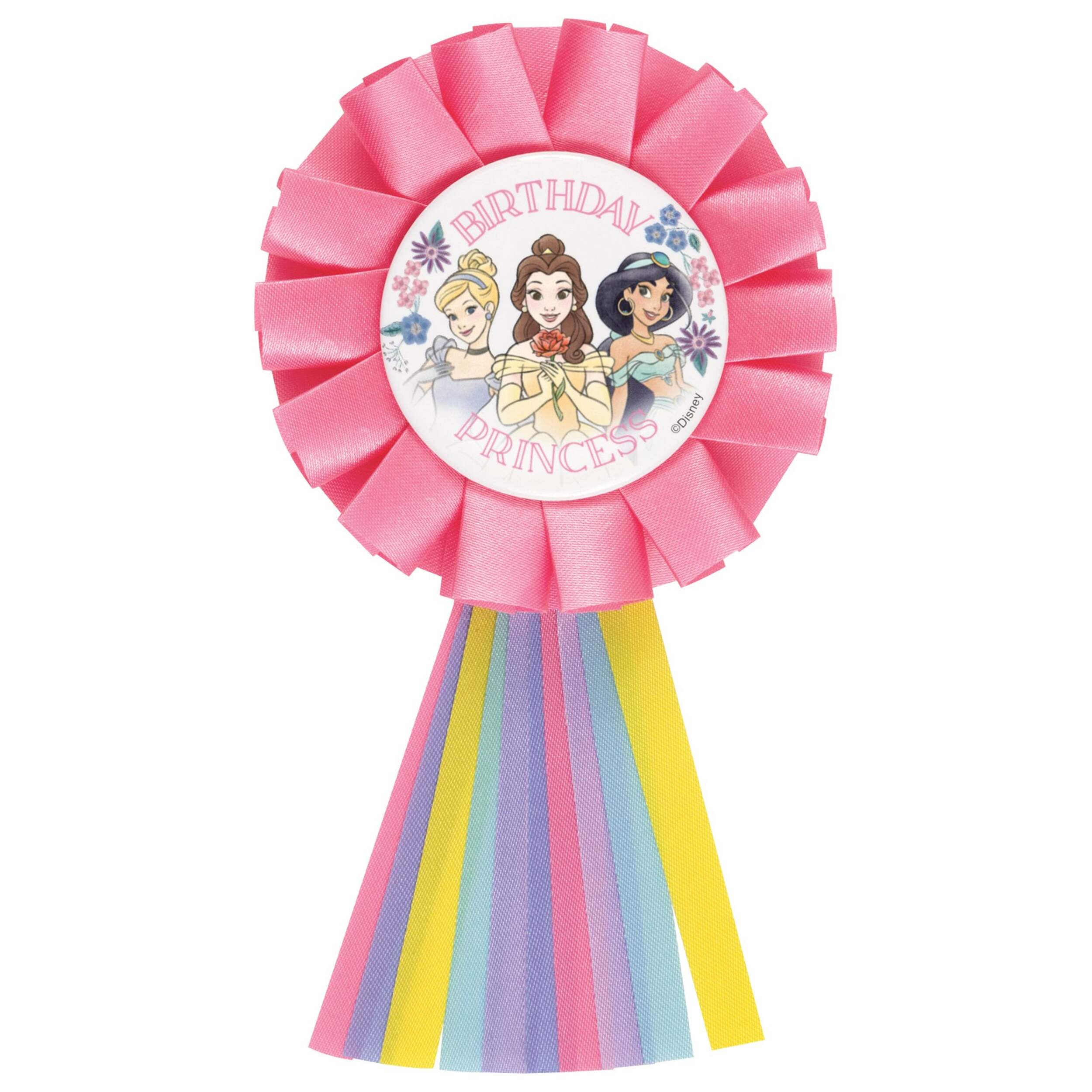 Disney Princess Birthday Princess Badge Wearable Accessory Front_Flat