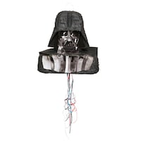 Décoration à ficelle suspendue Dark Vador Star Wars, multicolore, peut contenir 2 lb de garniture à pinata, pour fêtes d'anniversaire Front_Flat