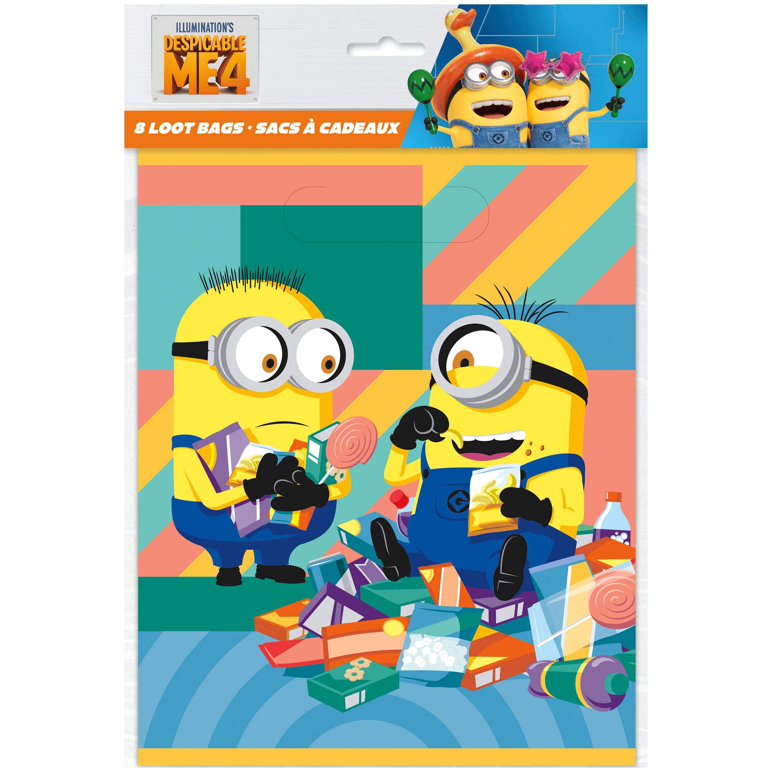 Despicable Me Loot Bags, 8-ct Front_Flat