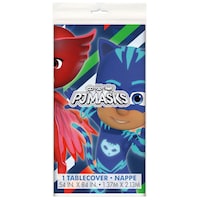 PJ Masks Plastic Table Cover, 54-in x 84-in Front_Flat