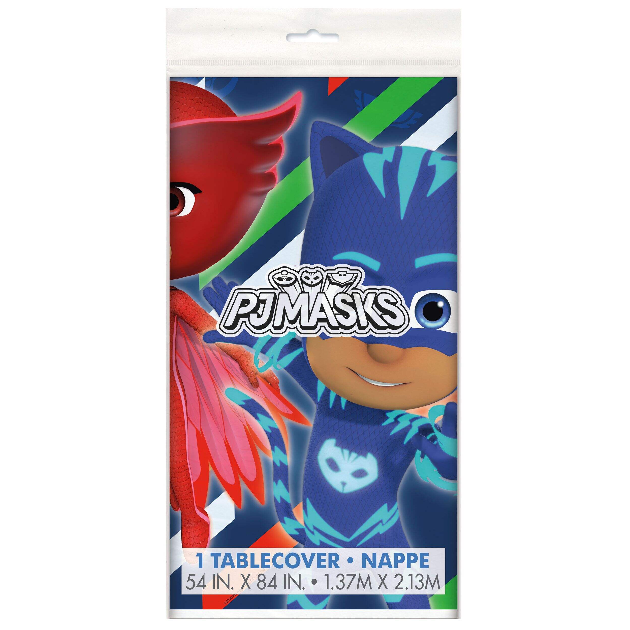 Nappe en plastique Pyjamasques, 54 x 84 po Front_Flat