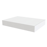 Shirt Gift Box, White, 14-in, for Birthday/Graduation/Wedding Front_Angled_Left