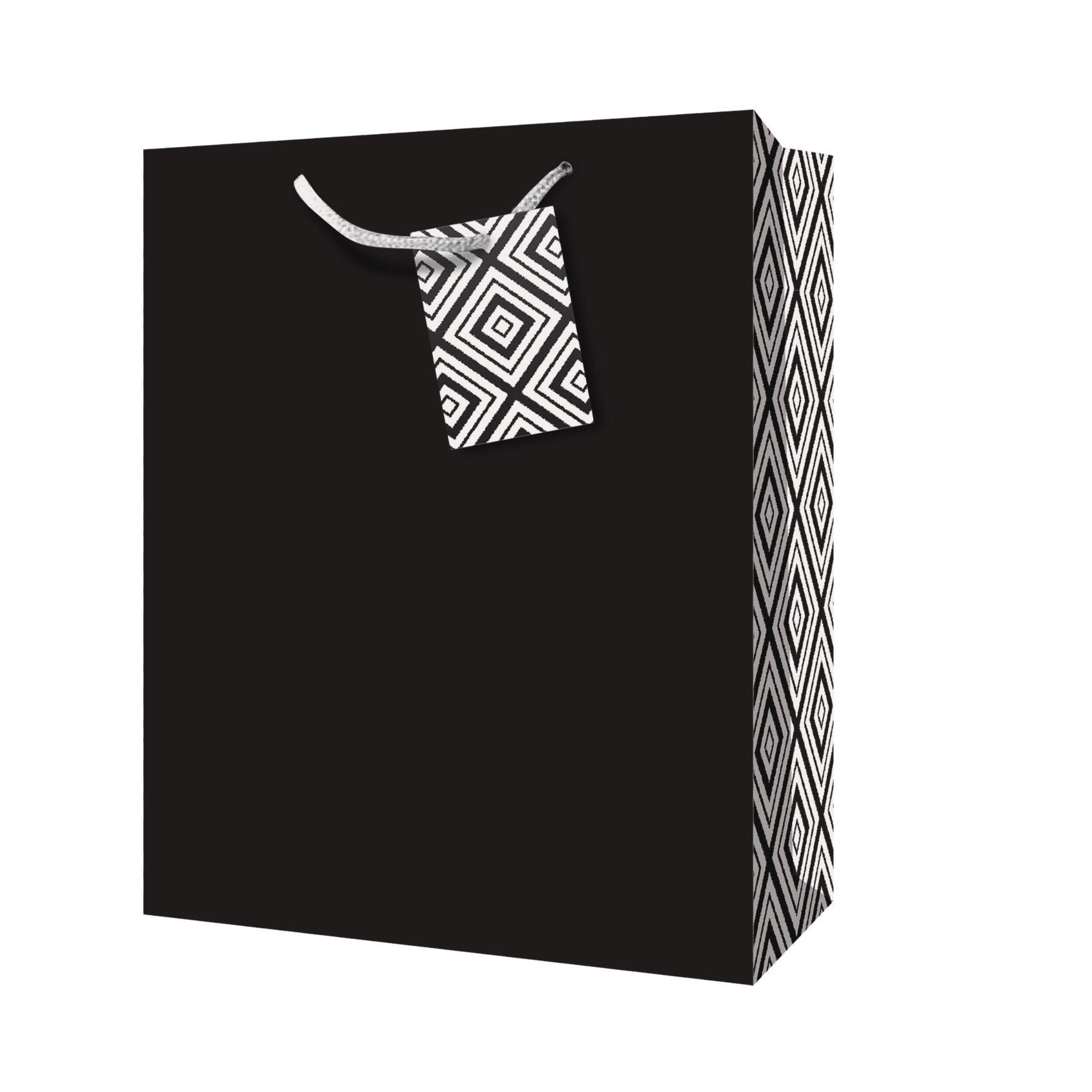 Sac-cadeau géant, noir Front_Angled_Left