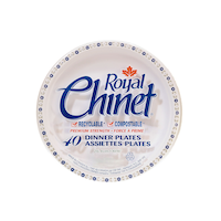Royal Chinet Dinner Paper Plates, 10-in, 40-pk