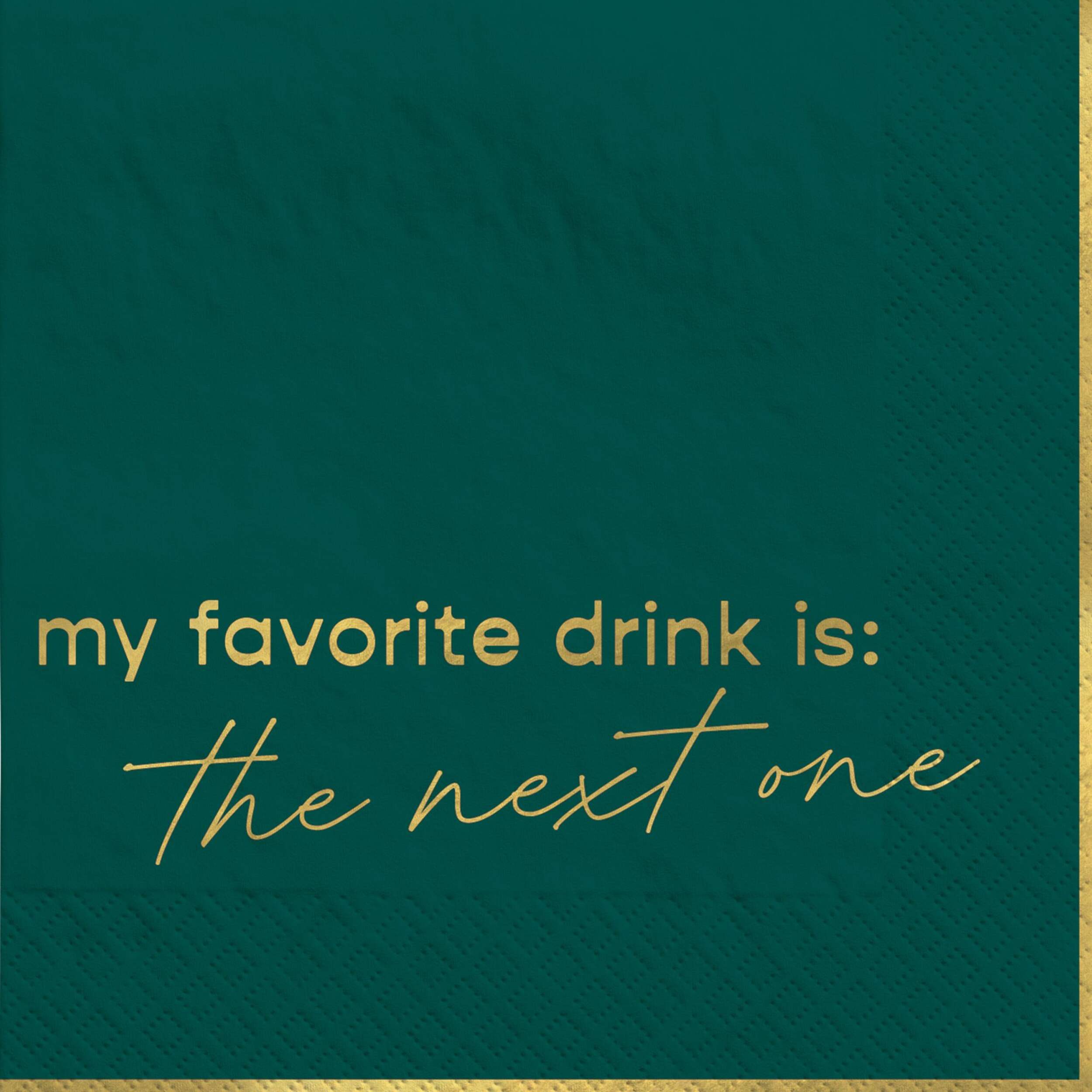 My Favorite Drink Is...' Beverage Napkins, 20-ct Front_Flat