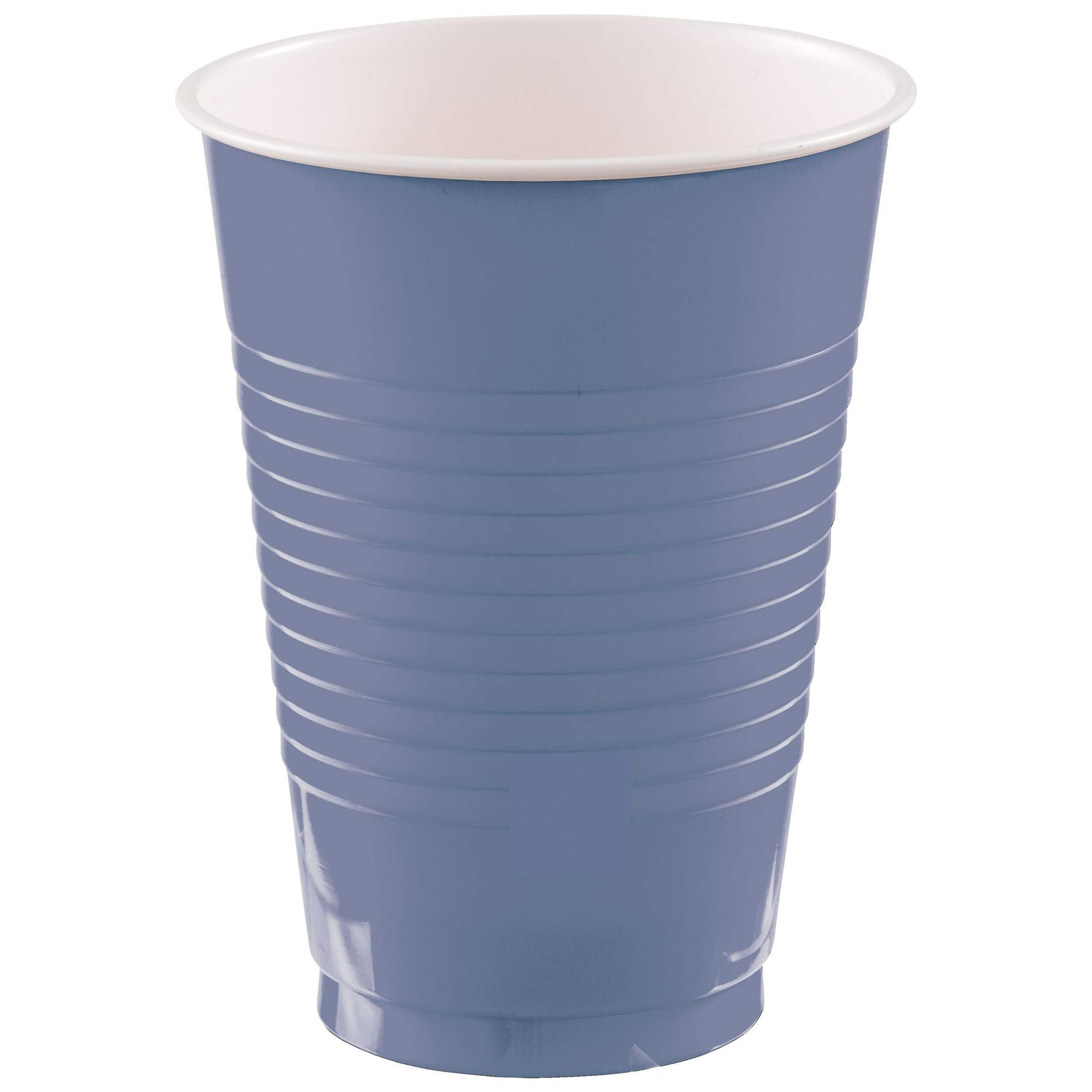Verres en plastique Amscan, indigo, 12 oz, paq. 50 Front_Elevated