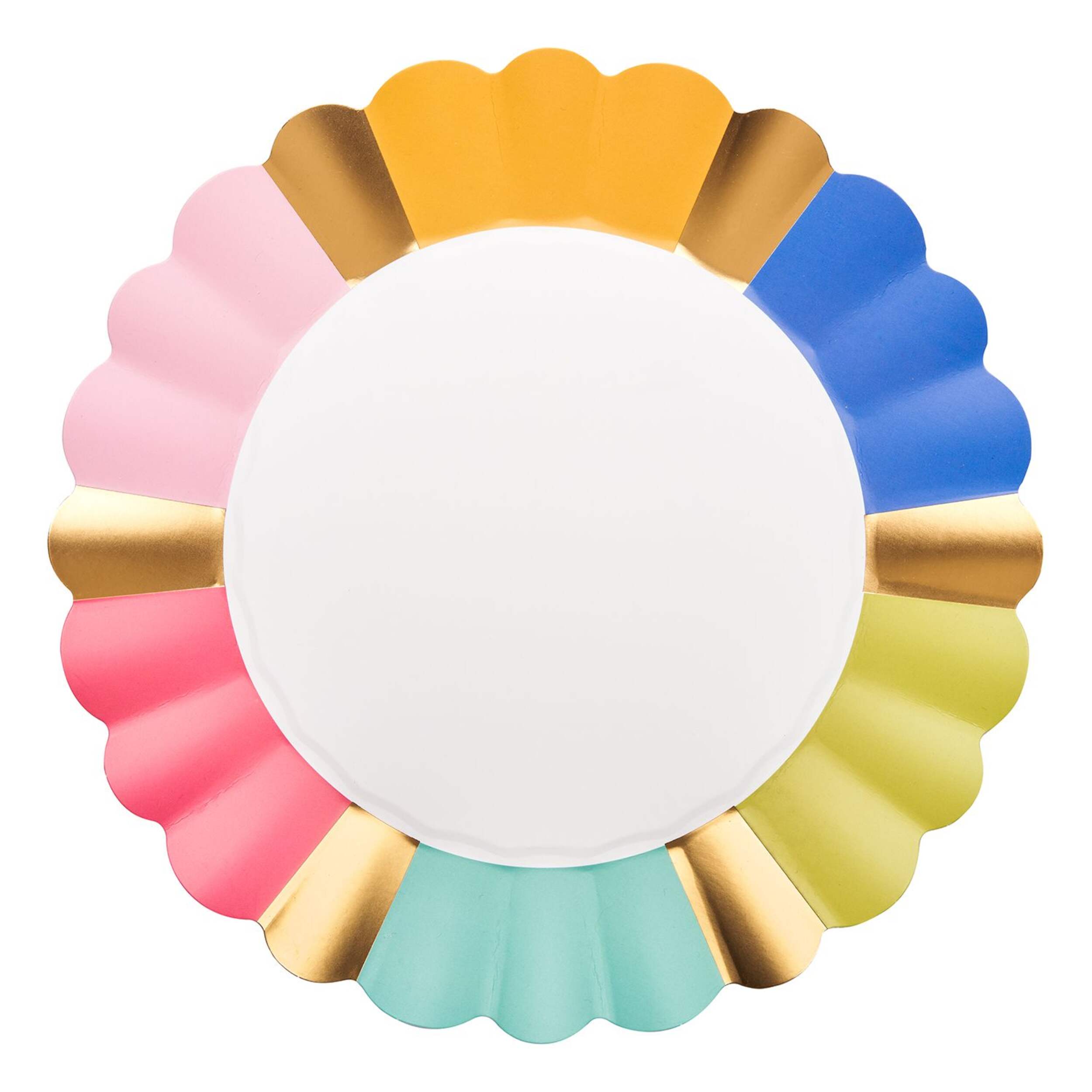 Dinner Paper Plate Panoply - 10-in, 8-ct Overhead_Flat