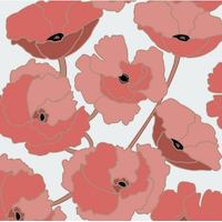 Serviettes de table Sully à 3 épaisseurs, imprimé taupe, paq. 40 Overhead_Flat