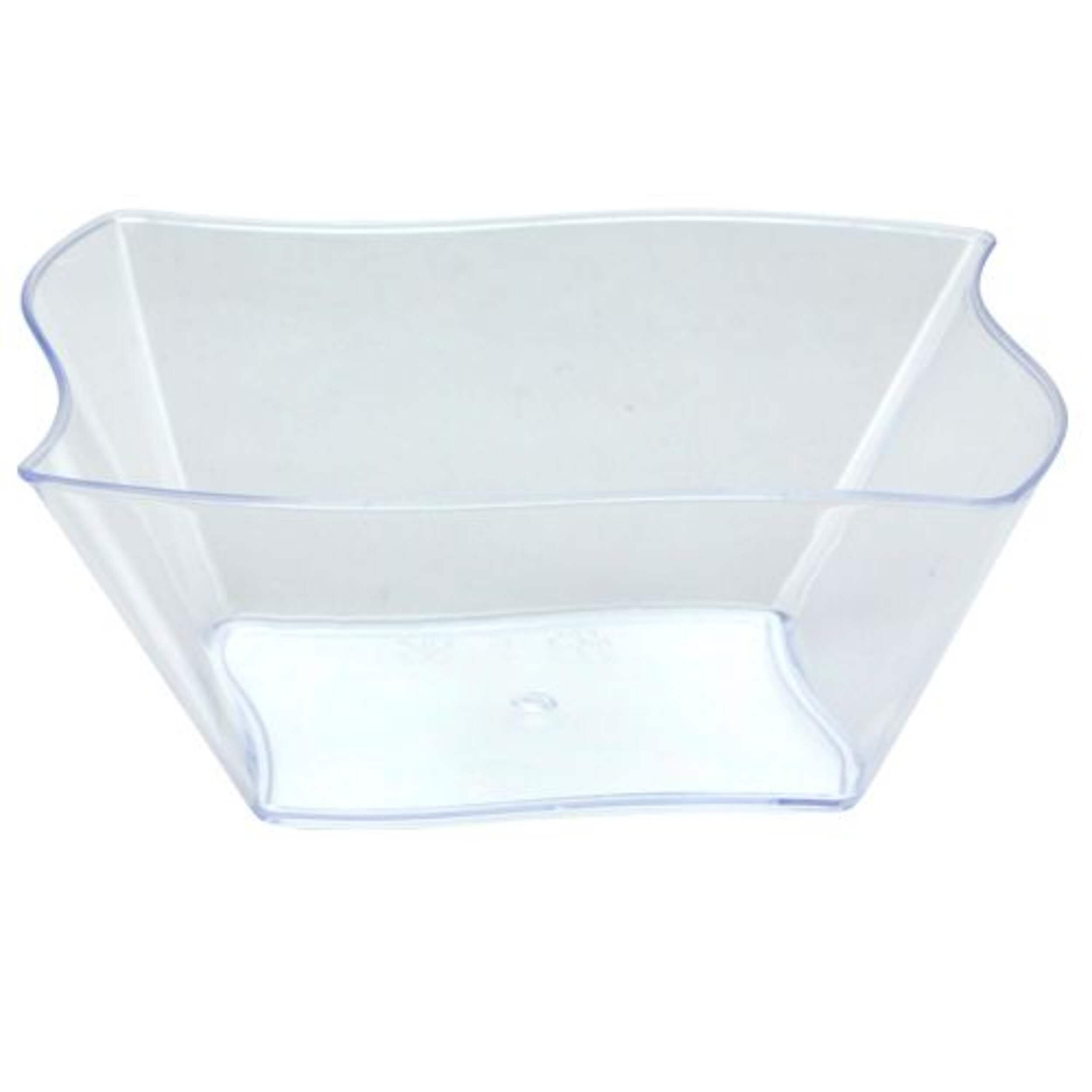 Disposable Plastic Mini Bowl, Clear Colour, 8-oz, 10-pk Front_Elevated