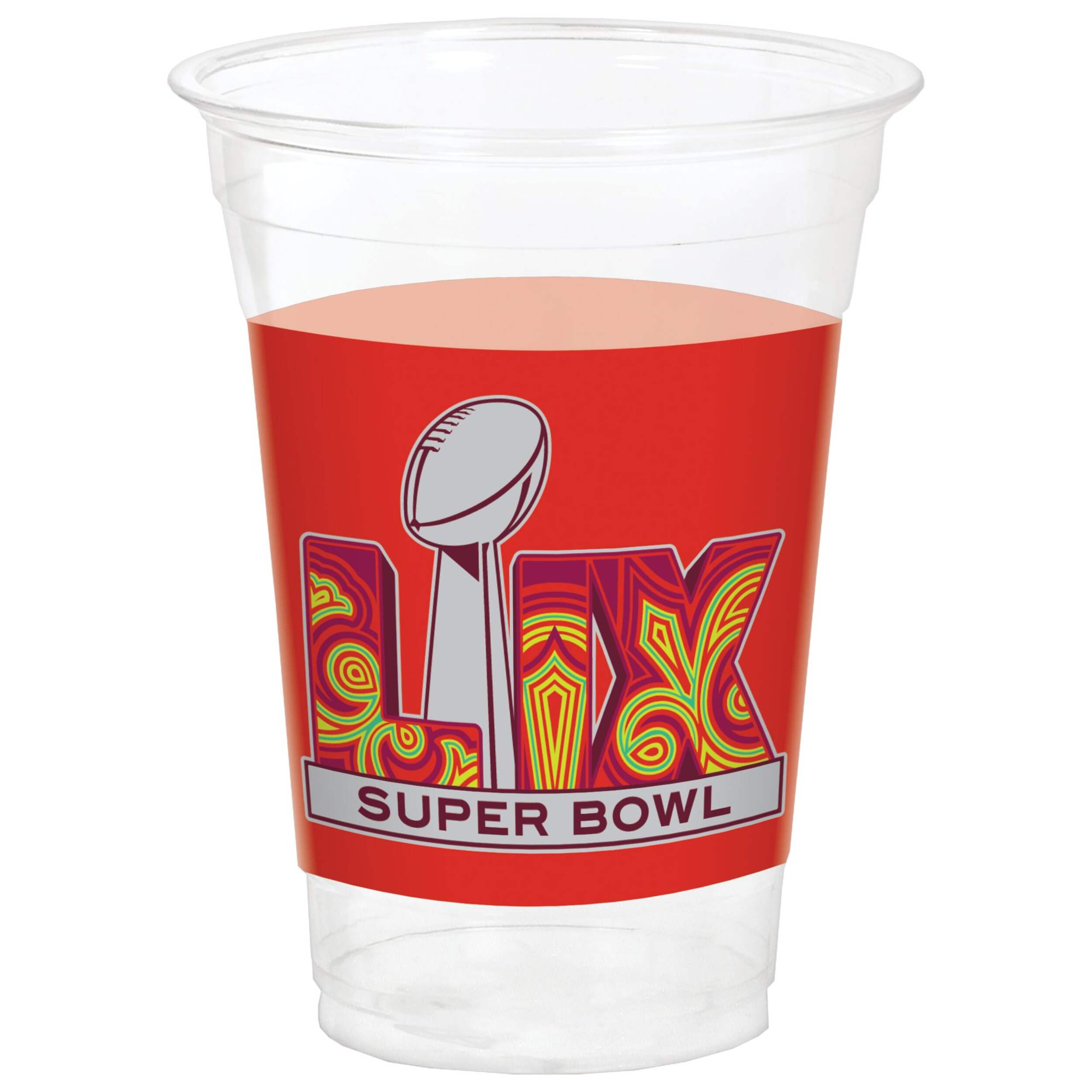 Gobelets en plastique Super Bowl LIX, 18 oz, paq. 25 Front_Elevated