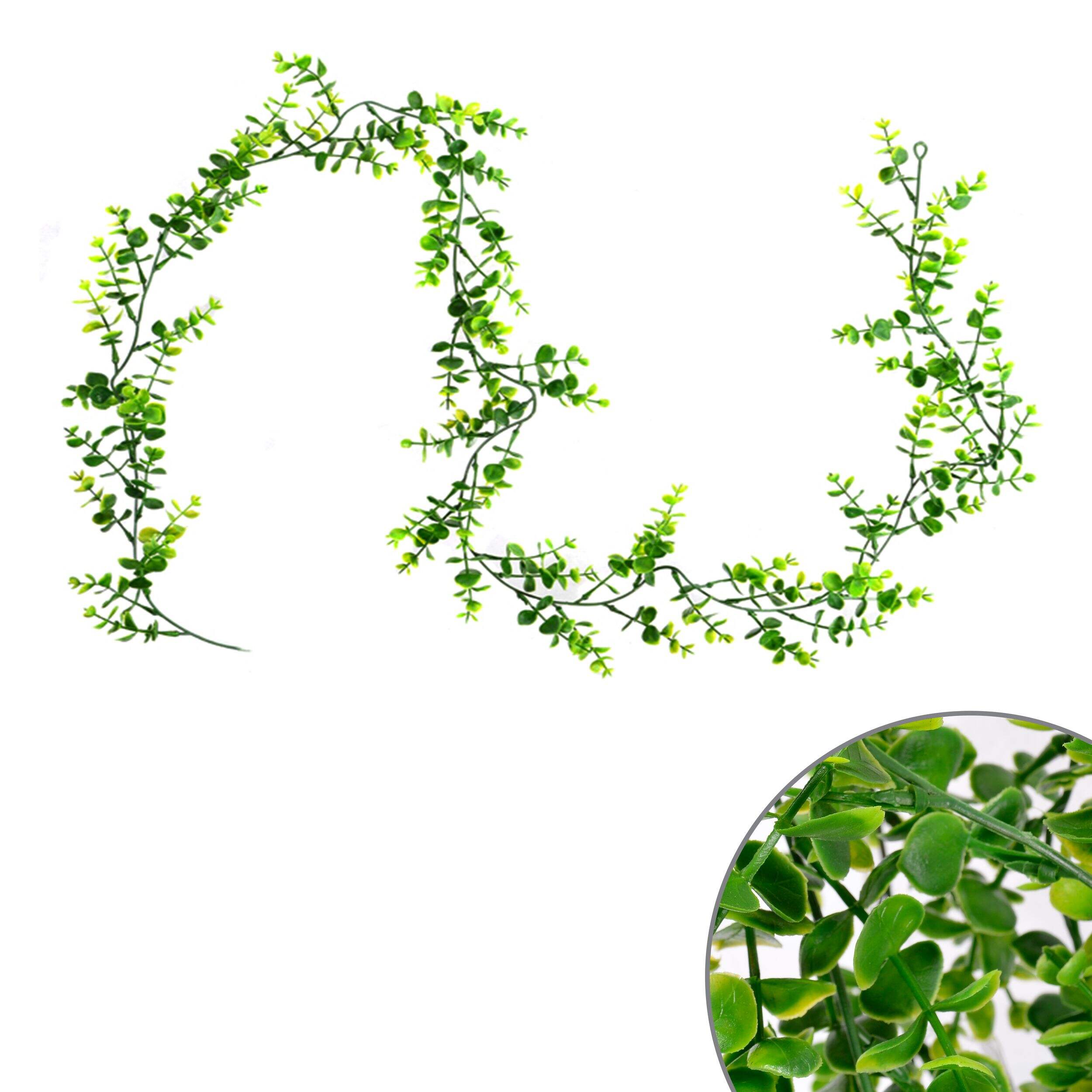Boxwood Leaf Artificial Green Garland Green for Decoration , 60-in Composite_or_Mixed
