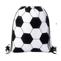 Sac à dos avec cordon de serrage de soccer Amscan Front_Flat