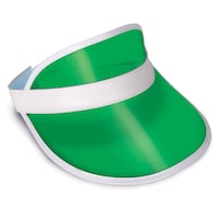 Casino Visor Hat, Green, One Size, Wearable Costume Accessory for Halloween Front_Angled_Right