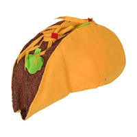 Fiesta Giant Felt Foam Taco Hat, Multi-Coloured, One Size, Wearable Accessory for Cinco de Mayo/Halloween Front_Angled_Left