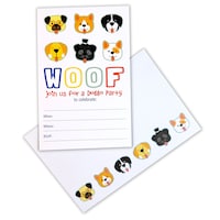 Invitations, Fête de chien, paq. 8